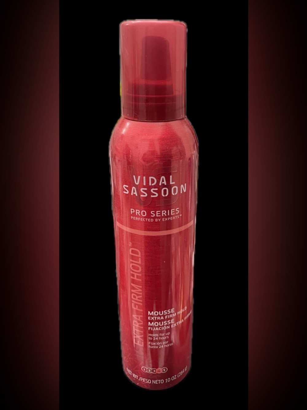 Vidal Sassoon Pro Series Extra Firm Hold Mousse – Red